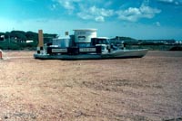 SRN1 landed on a beach